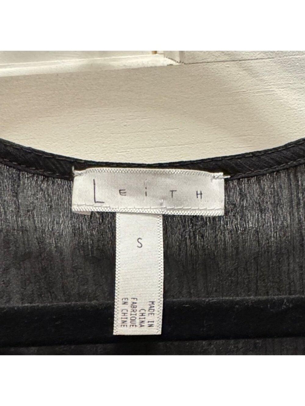 Black V-Neck Peplum Blouse - Picture 2 of 3
